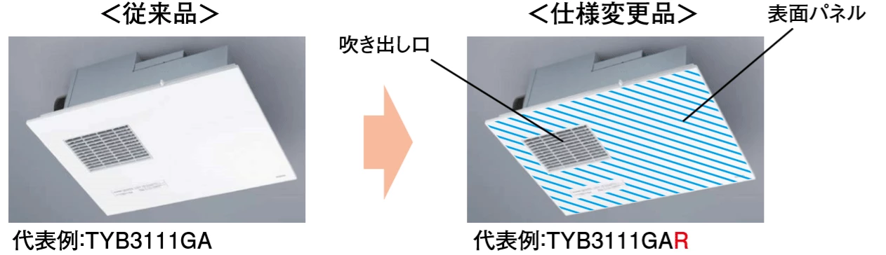 TOTO 浴室換気暖房乾燥機 三乾王 品番変更のご案内【2020年2月発売】|バス乾燥暖房機はプロストアダイレクト