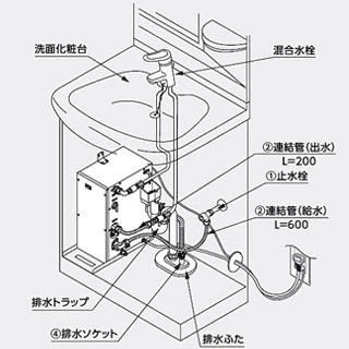 TOTO RESK06A1 湯ぽっとキット(小型電気温水器) 通販(卸価格)|小型電気温水器ならプロストア ダイレクト