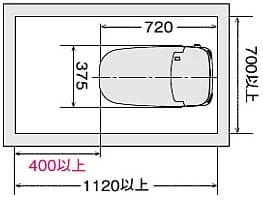 最小取付スペース