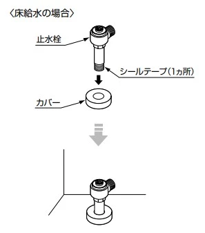 TOTO ネオレストNX 床給水止水栓