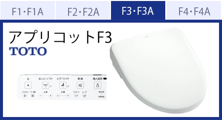 TOTOウォシュレットアプリコットF3