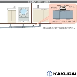 423-807-50 通販(卸価格)|カクダイ 低位通気弁(受口用)ならプロストア