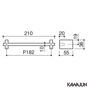 SE-411-XPS タオルレール P182