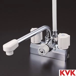 KVK KF205N デッキ形一時止水付2ハンドルシャワー 通販(卸価格)|浴室水栓 蛇口ならプロストア ダイレクト