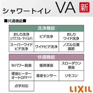 LIXIL(リクシル) CW-VA11QA BW1 シャワートイレVAシリーズ VA11 [瞬間式][壁リモコン]