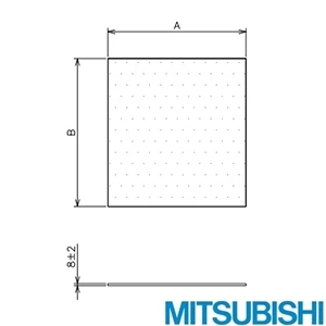 F-30F 有圧換気扇ウェサ゛ーカハ゛ー用予備フィルター