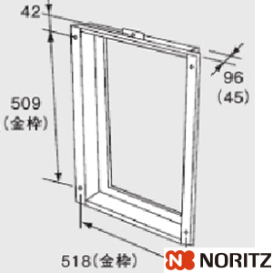 トビラナイケースTC-4 通販(卸価格)|ノーリツ 扉内設置ケースTC-4なら