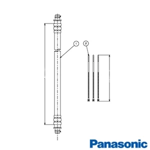 パナソニック AD-DQPGW13 アラウーノV給水ホース[トワレ用][1.3m]