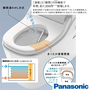 パナソニック CH1500WSK アラウーノL150シリーズ タイプ0[便器+便ふた][床排水タイプ][フラットリモコン]