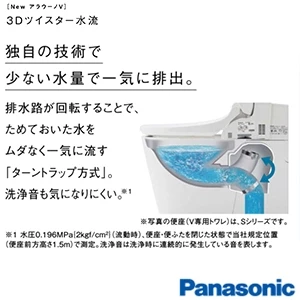 パナソニック CH3010PWST アラウーノＶ 本体のみ[タンクレストイレ][便座別売][手洗い付き][壁排水]