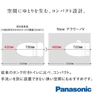 パナソニック XCH30A8DWS New アラウーノＶ SN4[床排水][排水芯305～510mm][手洗いなし]