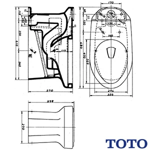 C725B 腰掛式タンク密結形便器