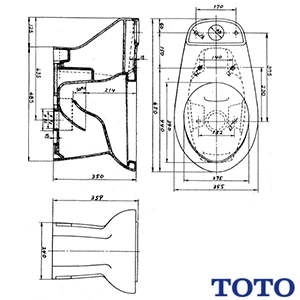 C730B 腰掛式タンク密結形便器 通販(卸価格)|TOTO トイレ・便器ならプロストア ダイレクト