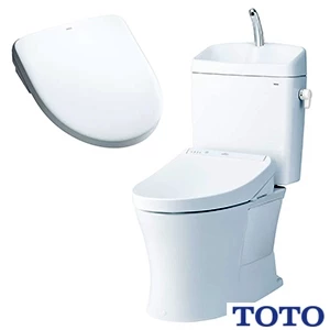 TOTO CS232BM+SH233BA+TCF4714AK ピュアレストQR+アプリコットF1A[床排水][排水芯305～540mm][手洗い付き]