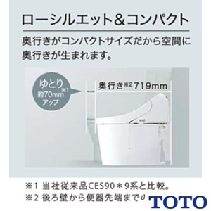 TOTO CS827BP GG ウォシュレット一体型便器 壁排水 便器部[リモデル対応][壁排水148/155mm][一体型トイレ][手洗いなし]