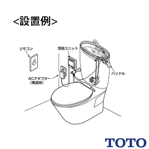 TOTO HE15J リモコン便器洗浄ユニット[タッチスイッチ][有線][受信ユニット付き]