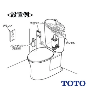TOTO HE35JR リモコン便器洗浄ユニット[タッチスイッチ][有線][受信ユニット付き]