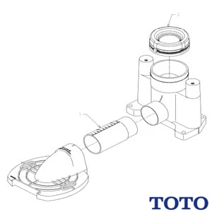 HH02035 TOTO 排水アジャスターピュアレストEX用のリモデル便器用床排水アジャスター