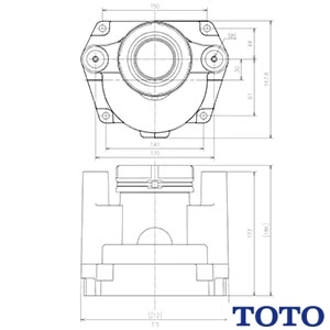 TOTO HH02044 排水ソケットピュアレストQR・ピュアレストEX用の床排水ソケット