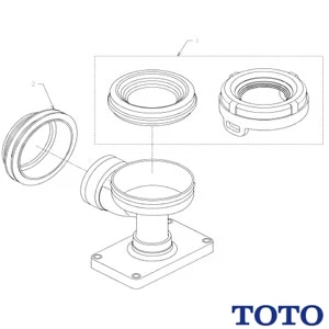 HH02061S TOTO 排水ソケットピュアレストQR・ピュアレストEX用壁排水ソケット