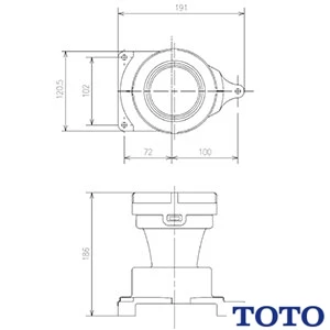 HH02079 TOTO 排水ソケットピュアレストQR・ピュアレストEX･GG800用の床排水ソケット