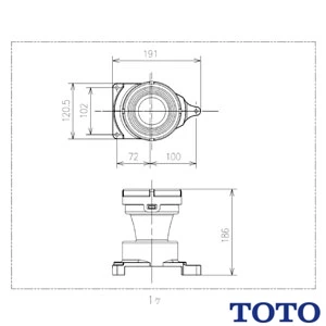 HH02116R TOTO ソケット取替ユニット（床排水）