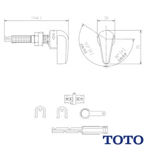 HH07146R レバーハンドル NEW CS用ほか