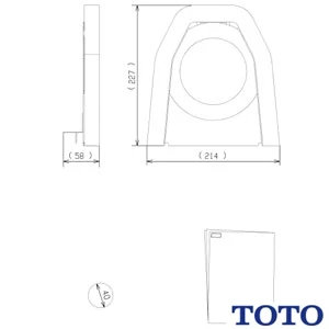 HM220P TOTO 大便器背面カバー[壁排水用]ピュアレストQR・ピュアレストEX･ＧＧ(手洗器付除く)・GG800用