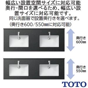 L505#SC1+TLE25SS1A+TLK08S04JA+TLDP2105JA アンダーカウンター式洗面器・洗面ボウル L505+TLE25SS1Aセット