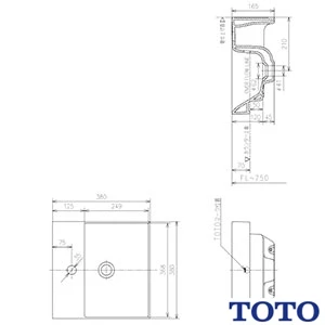 TOTO LSA721CAPND ベッセル式洗面器・シングル混合水栓セット[壁給水][壁排水][ワンプッシュ式][幅380mm][奥行380mm][深さ120mm][容量1.5L]