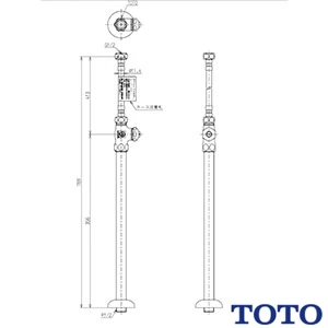 TOTO LSC704ABSND ベッセル式洗面器・立水栓セット[床給水][床排水][目皿仕様][幅450mm][奥行455mm][深さ120mm][容量3.0L]