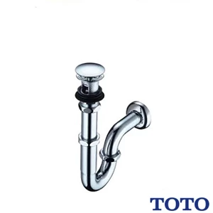 TOTO T7PW11 洗面器用壁排水金具（32mm･Pトラップ･ワンプッシュ）