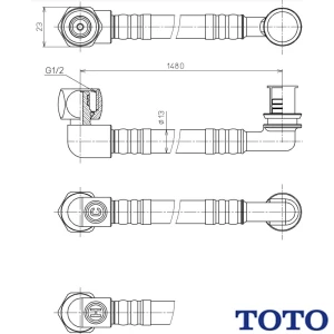 TOTO TCA290 フレキシブルホース 通販|トイレ・便器・温水洗浄便座ならプロストア ダイレクト