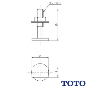 TOTO TH410 大便器フランジ用取付金具