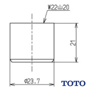 TOTO THY4 節水整流キャップ(13mm水栓用)[節水整流キャップ][吐水口]