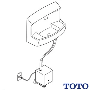 TOTO TLE38501JA 手洗器用自動水栓（単水栓、AC100V）[アクアオート][単水栓][コンパクト手洗器用][壁給水]