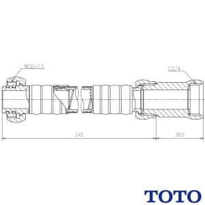 TOTO TN111L24 給水ホース