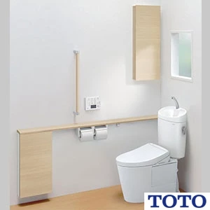 TOTO UYC04RS トイレ キャビネット[ワイドタイプ][1600mmフリーカット対応][紙巻器付][埋込タイプ][Rタイプ]