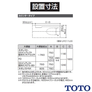 TOTO UYC06R トイレ キャビネット[トイレ周辺収納][ワイドタイプ(740mm定寸)][木質製]