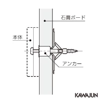 AC-1028-B 石膏ボード用アンカー (2個入り)