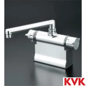 KVK デッキ形サーモスタット式シャワー KF3008RR3S2HS - シャワーカーテン