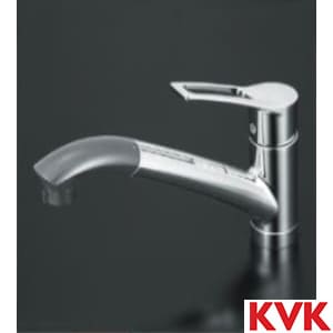 キッチン用水栓具 KVK 流し台用シングルレバー式シャワー混合水栓