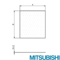 F-25F 有圧換気扇ウェサ゛ーカハ゛ー用予備フィルター