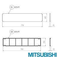 PG-40ECF 学校用ロスナイ　予備フィルター