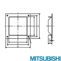 PS-10KF2 角形フランジ 片吸込形シロッコファン用