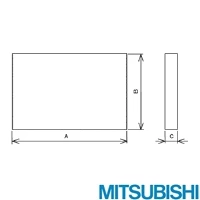 PS-40GYF 有圧換気扇用予備フィルター