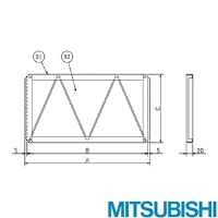 PZ-N500LUF ヒ゛ル用ロスナイ用フィルター