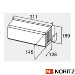 0705741 通販(卸価格)|ノーリツ 側方排気カバーS29ならプロストア