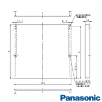 FY-MH666DJ-W スマートスクエアフード用幕板