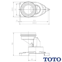 TOTO HP498 床排水ソケット